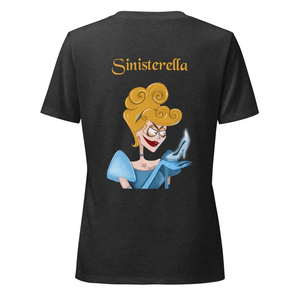 Sinisterella Graphic Printed V Neck T-shirt product image (1)