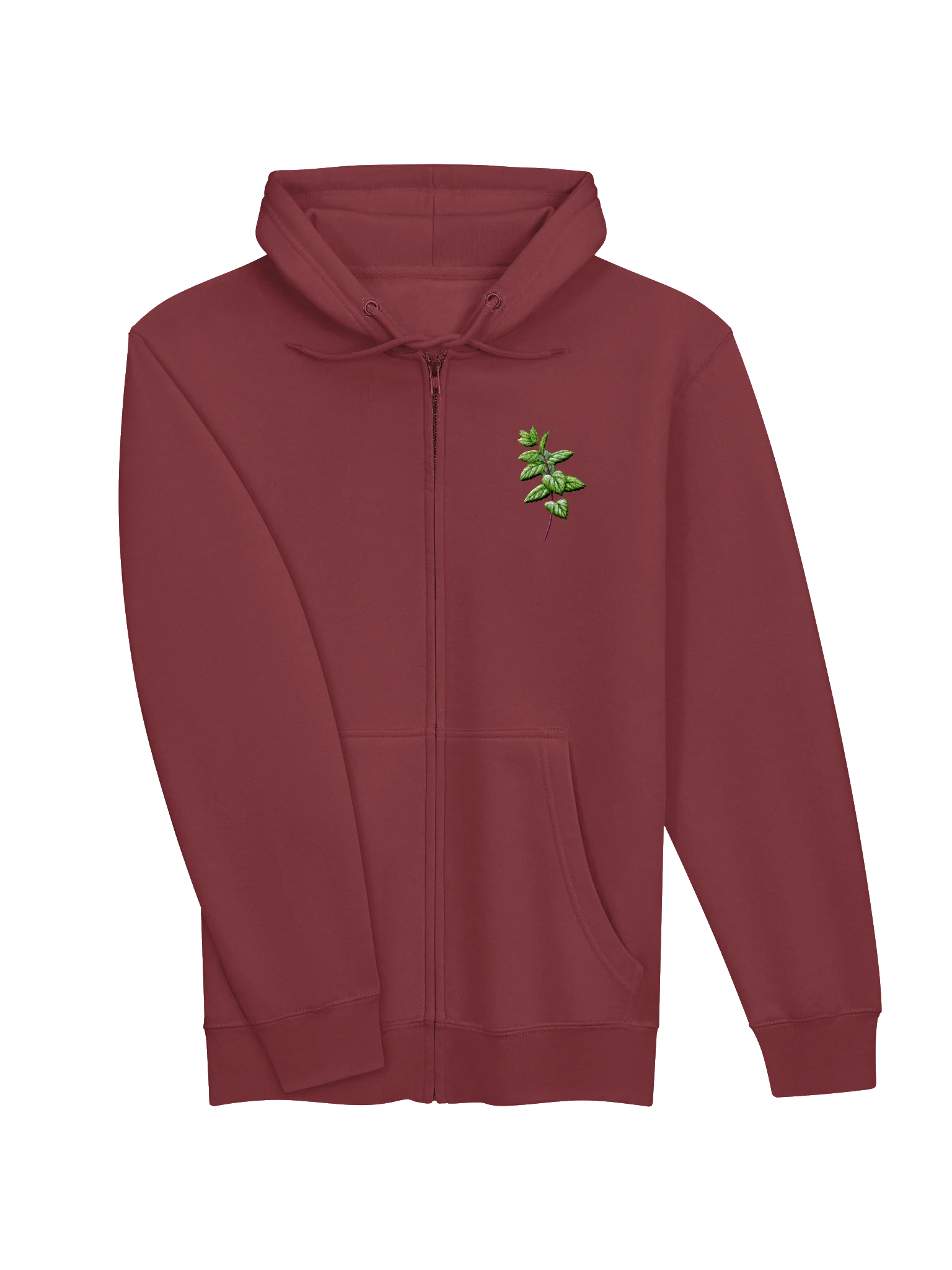 Mint Embroided Comfort Zip Hoodie product image (11)