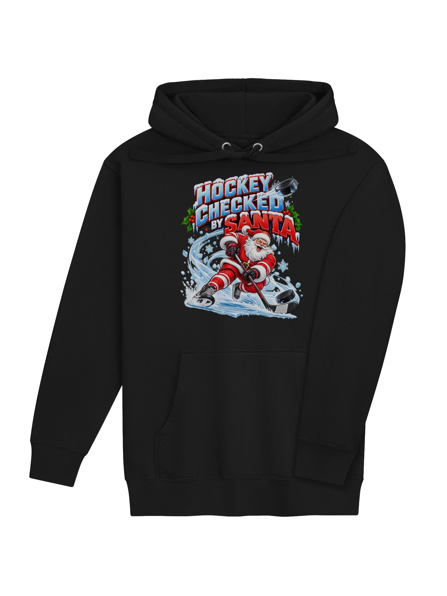 HOCKEY CHECKED BY SANTA - HOODIE product image (4)