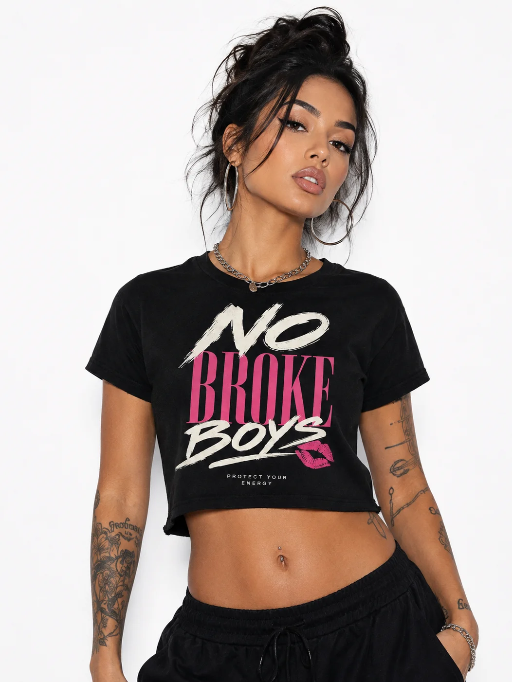 NO BROKE BOYS CROP TOP product image (1)