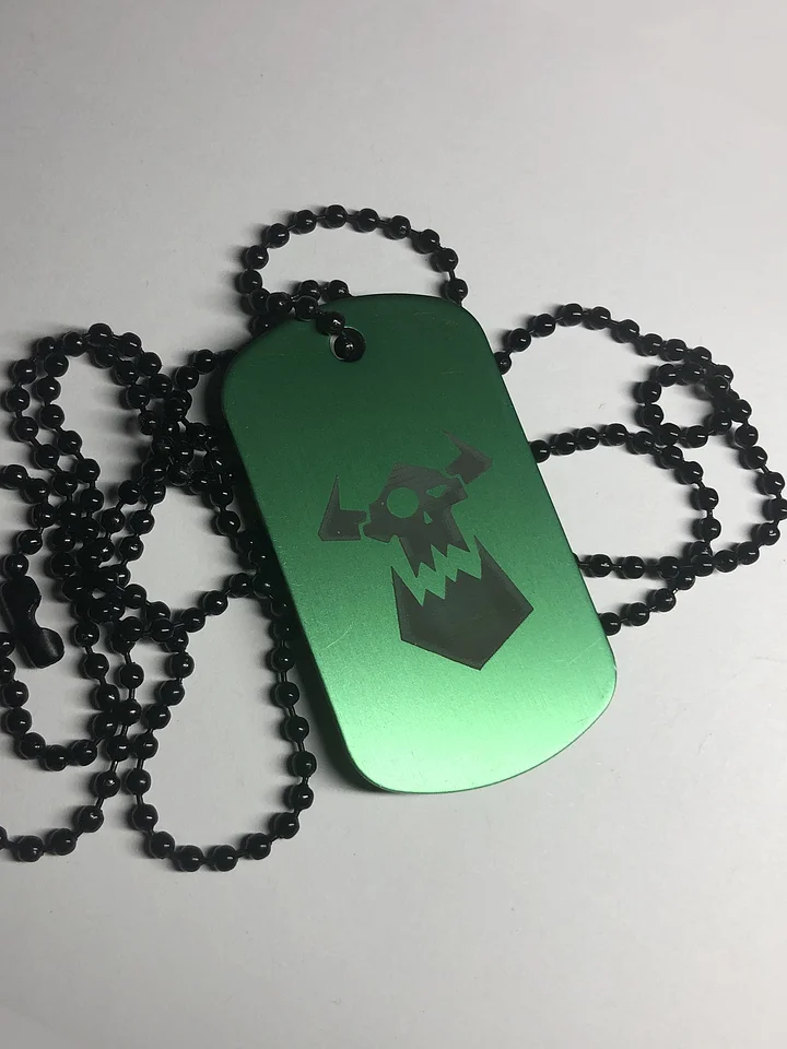 THE WAAAGH - Engraved Dog Tag Pendant Necklace product image (2)