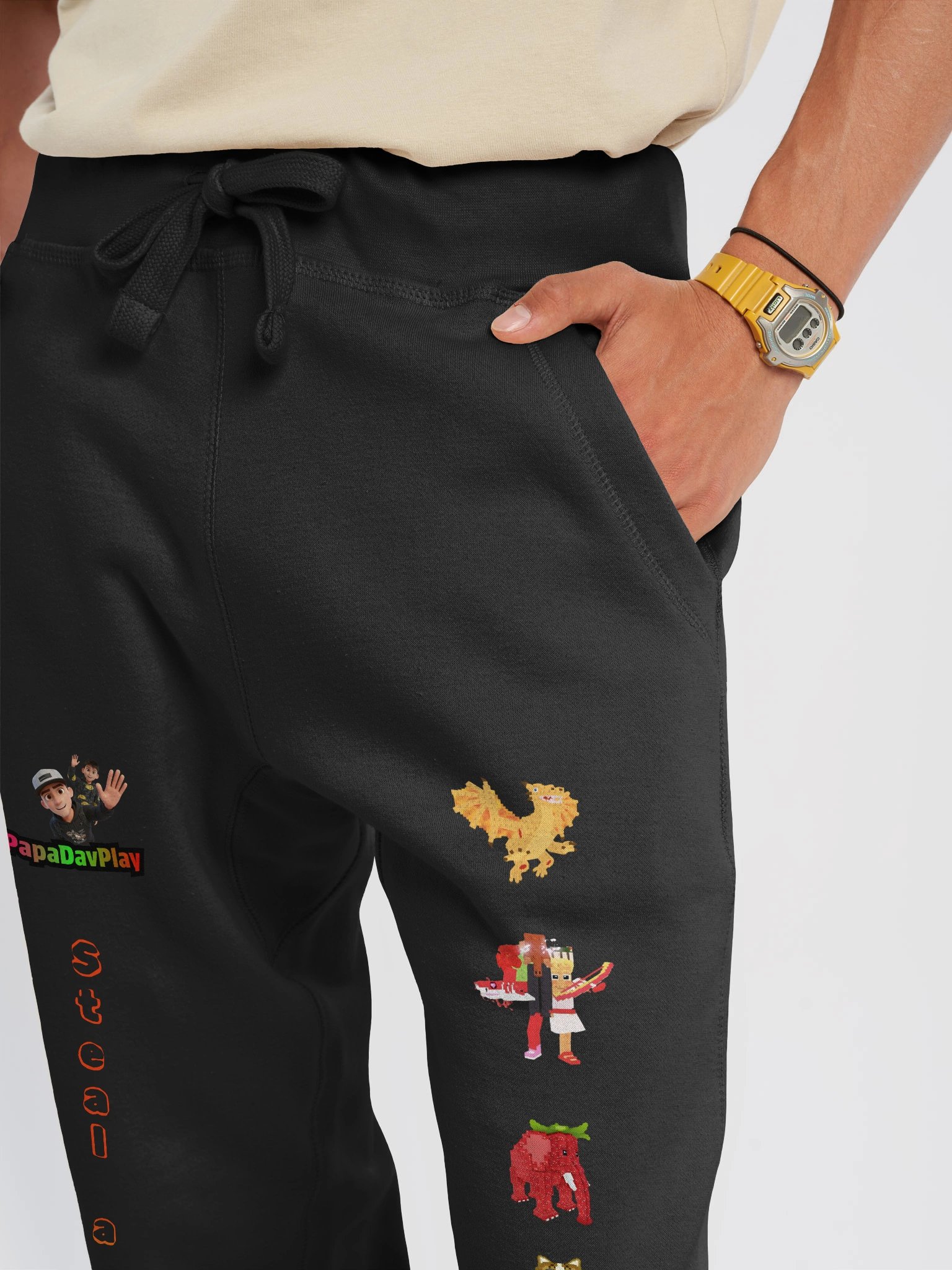 Fleece Joggers Steal a brainrot product image (4)