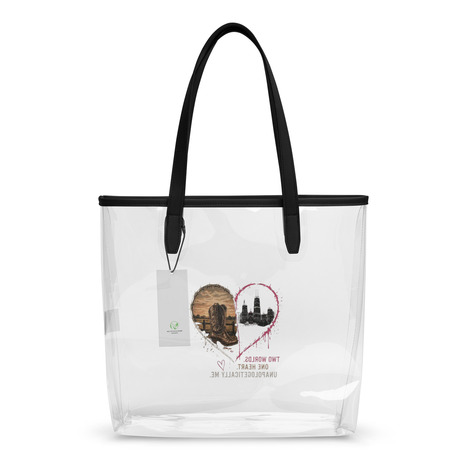 Two Worlds. One Heart. Clear Tote product image (2)