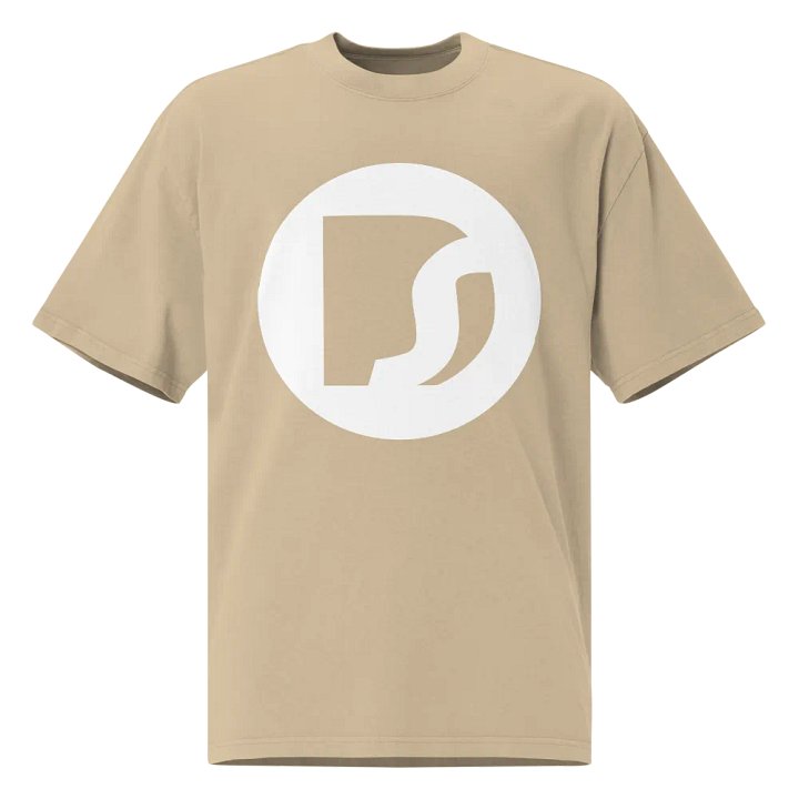 DS OG Logo Oversized Tee White/Faded Khaki product image (1)