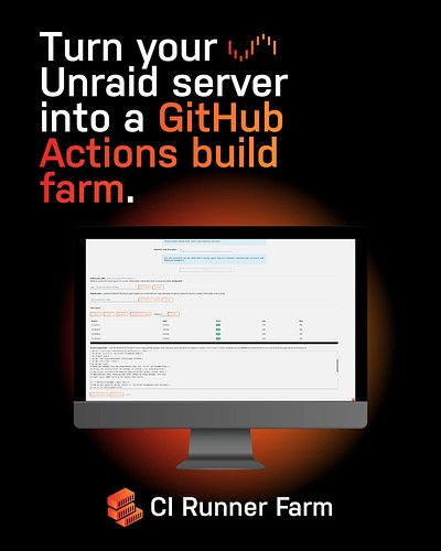 It is time to put your server’s idle cores to work.

Meet CI Runner Farm, the newest Unraid plugin for developers and homelab...