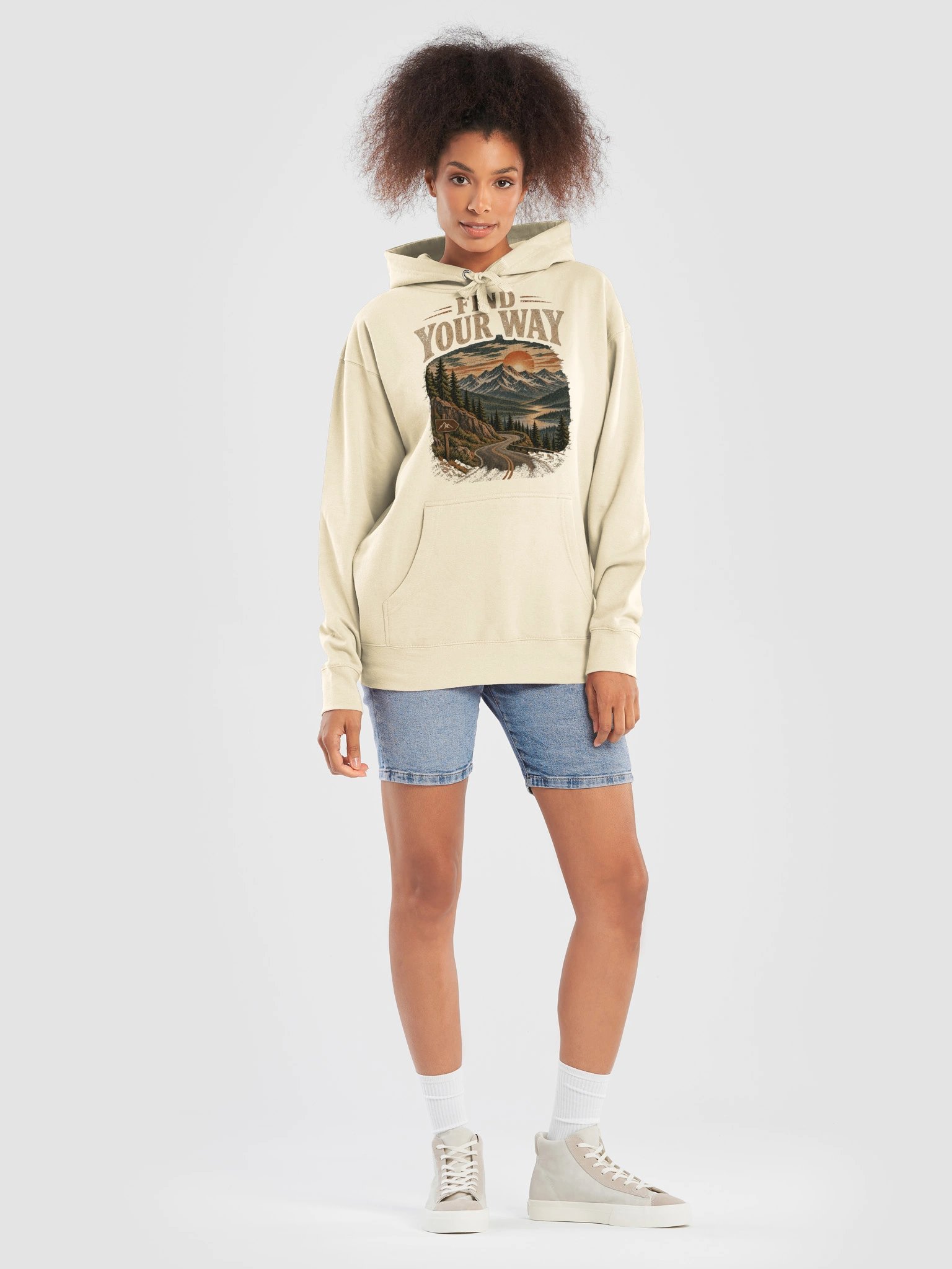 Find Your Way — Vintage Mountain Adventure Hoodie product image (4)