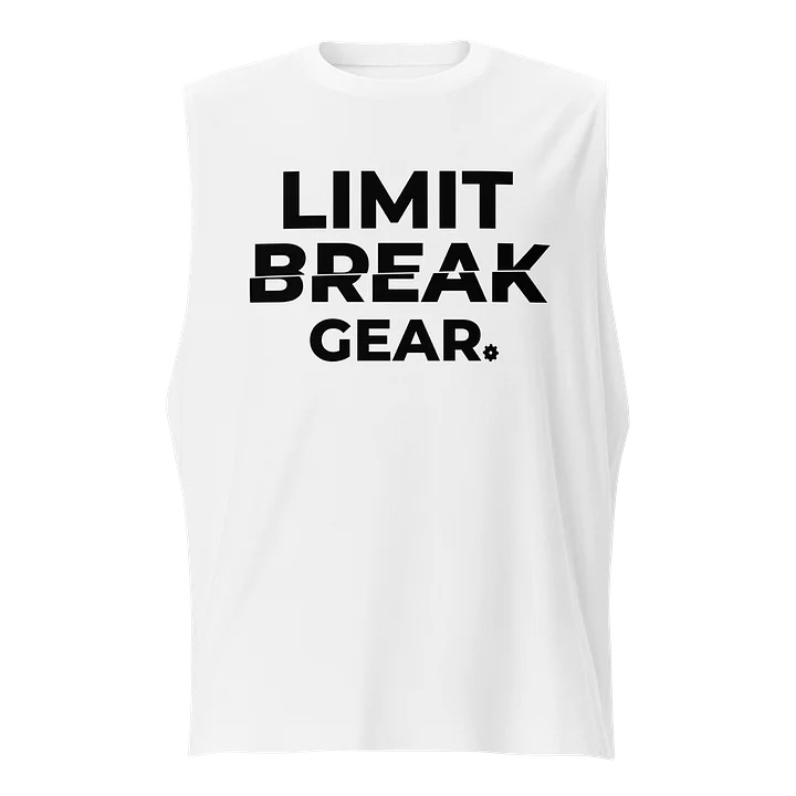 Limit Break Gear sliced Sleeveless - black logo product image (1)