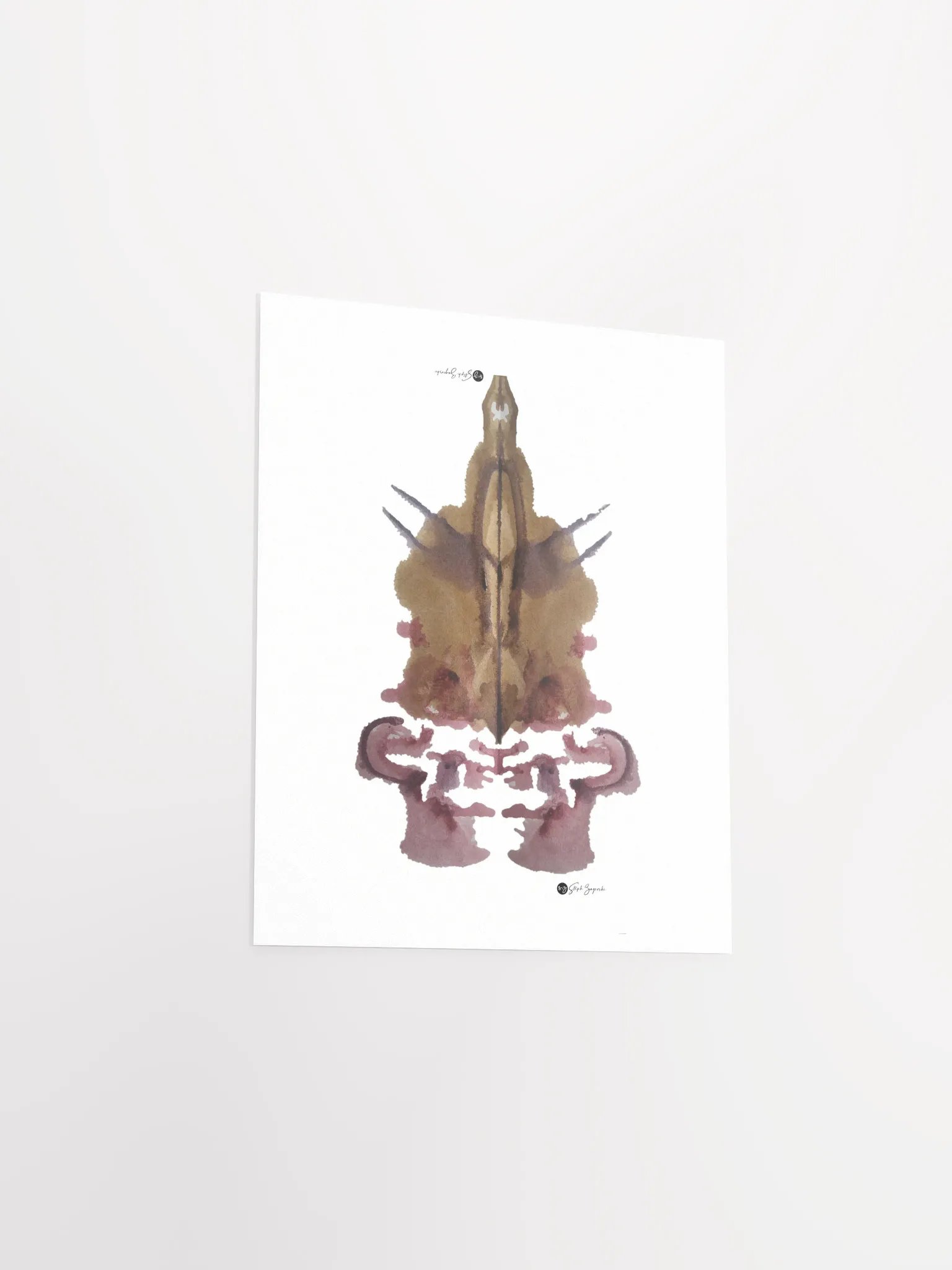VIKING SKULL | Inkblot Print | 8x10" product image (3)