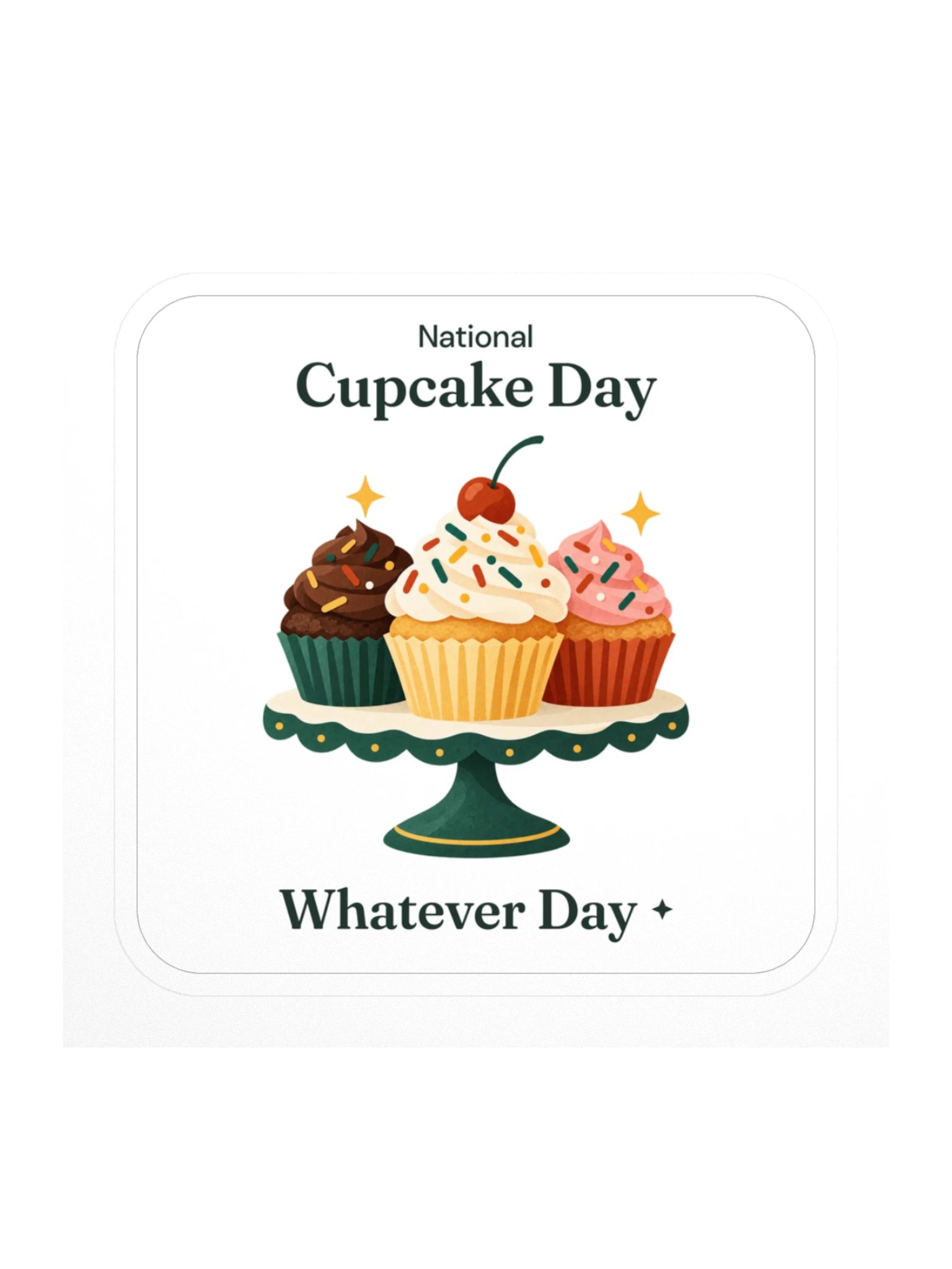 National Cupcake Day Sticker product image (1)