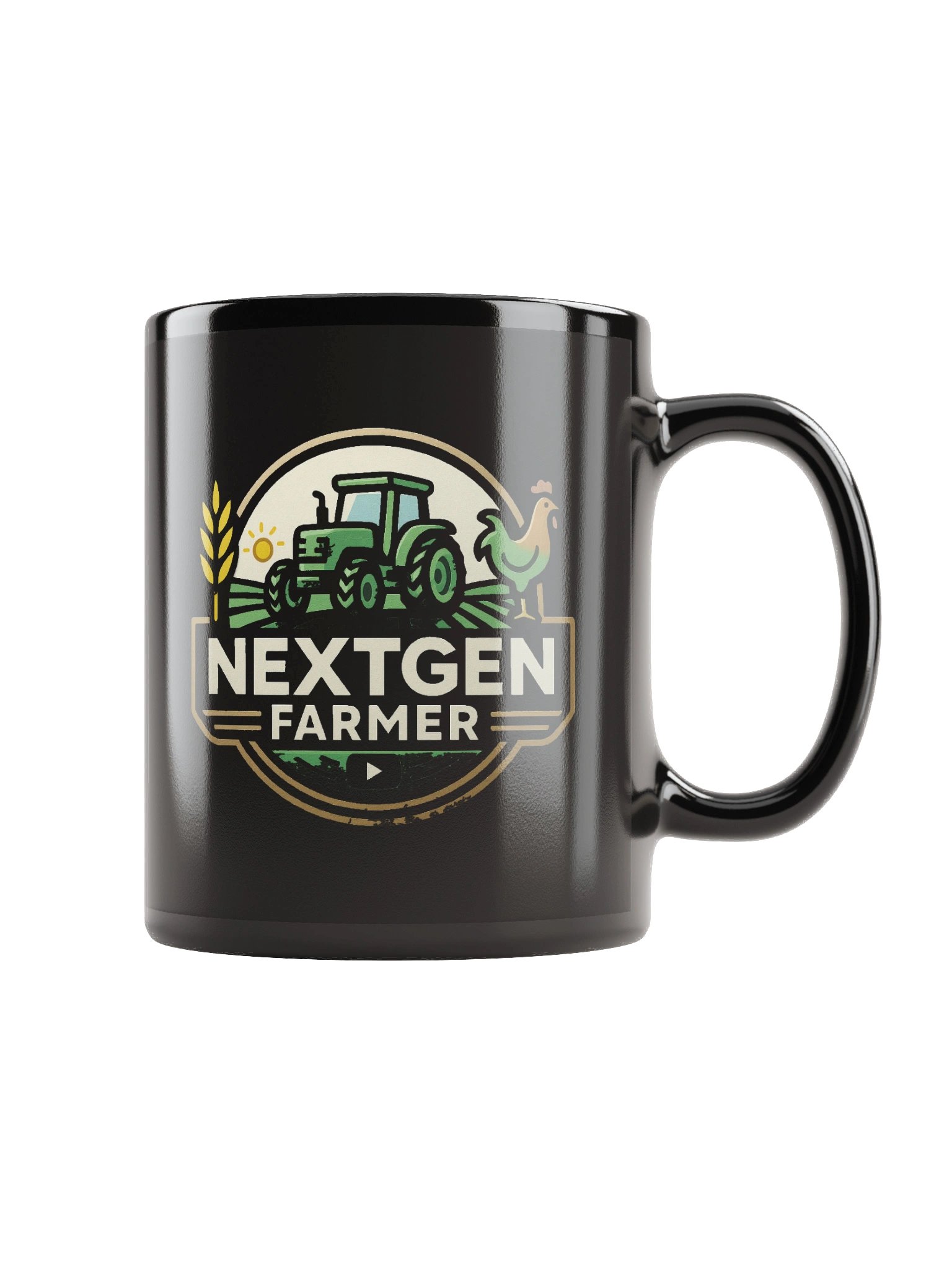 NextGen Farmer Black Mug product image (1)