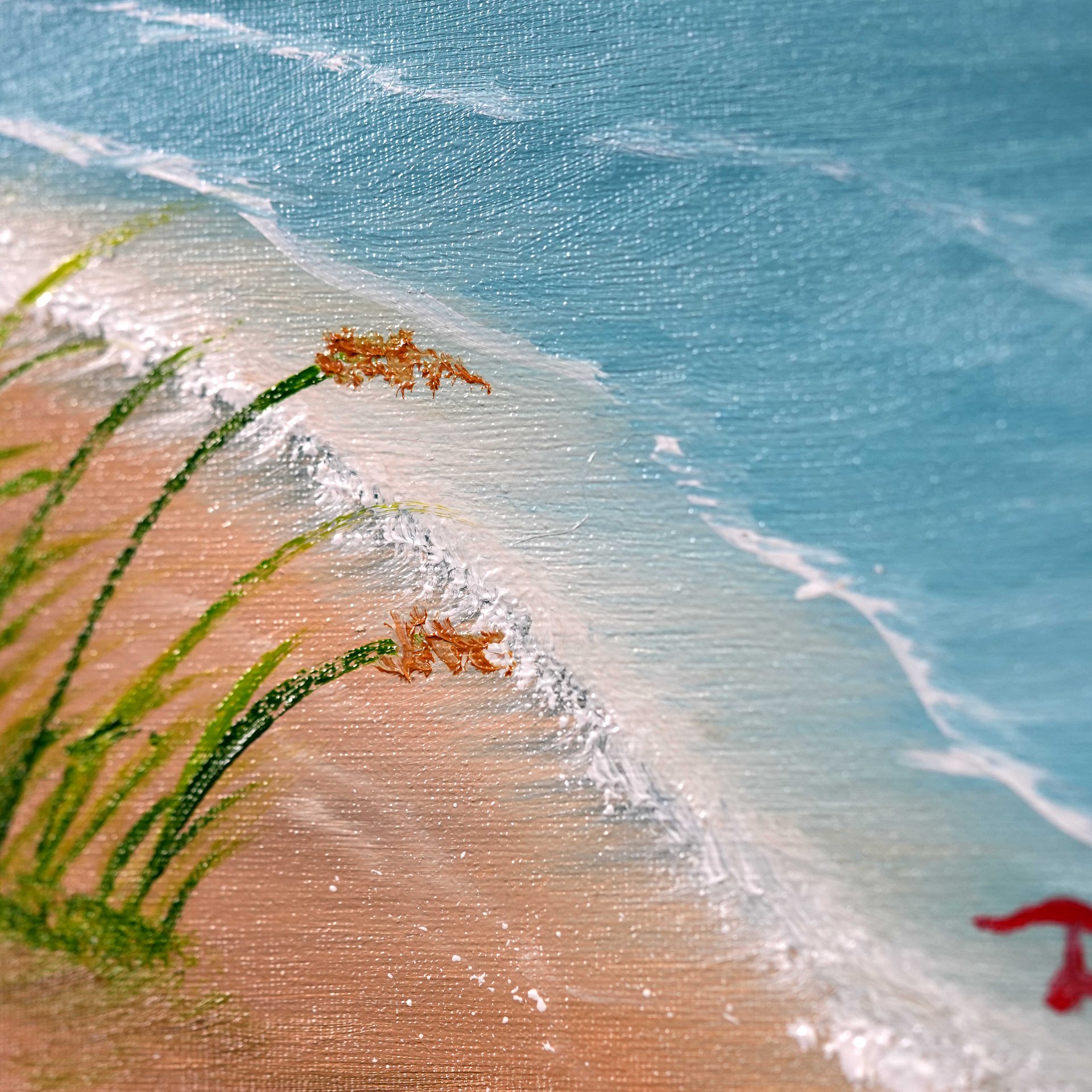 The Seagulls Beach (Original) 10x20 Canvas product image (2)
