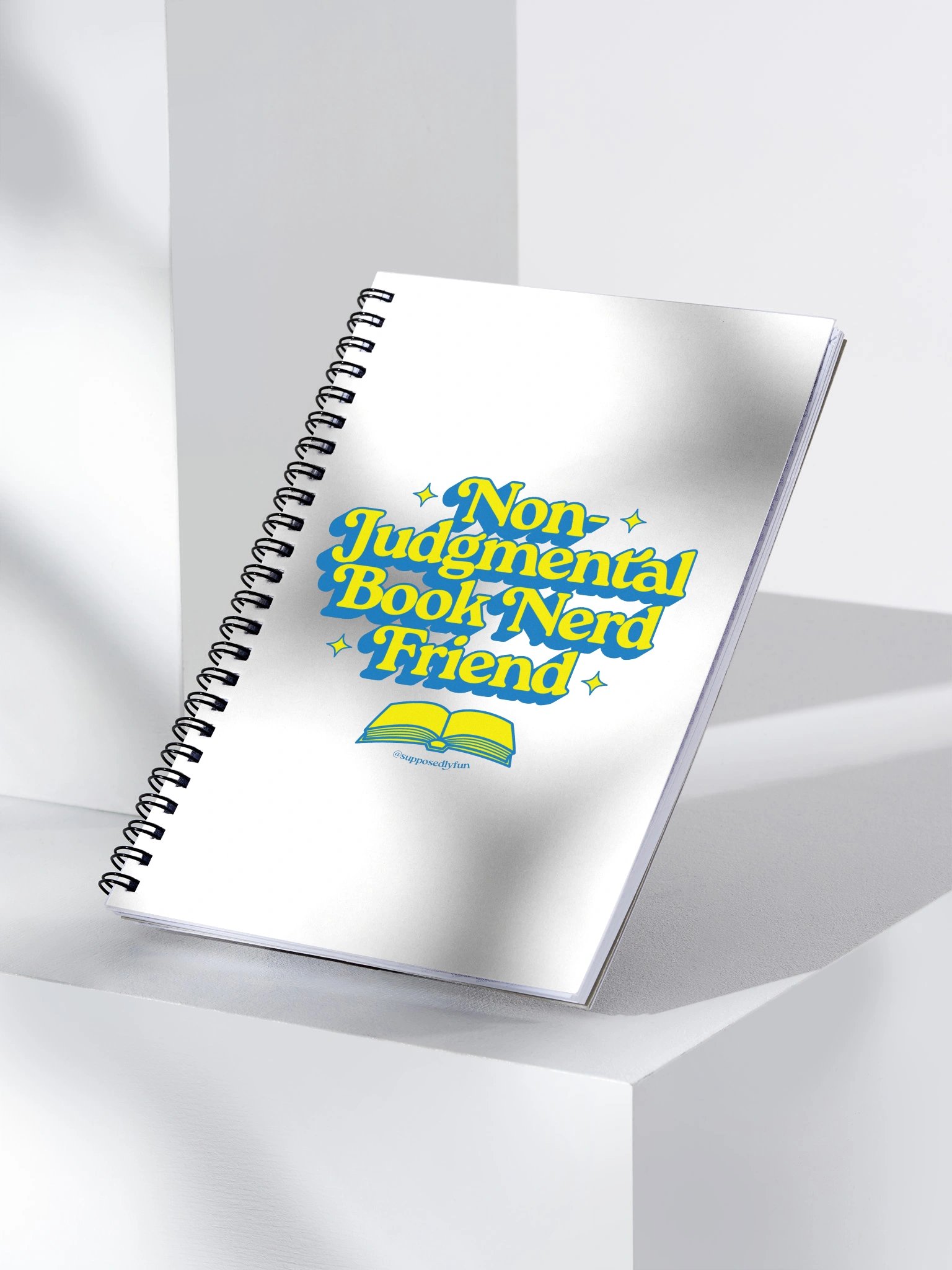 Non-Judgmental Book Nerd Friend Notebook product image (3)