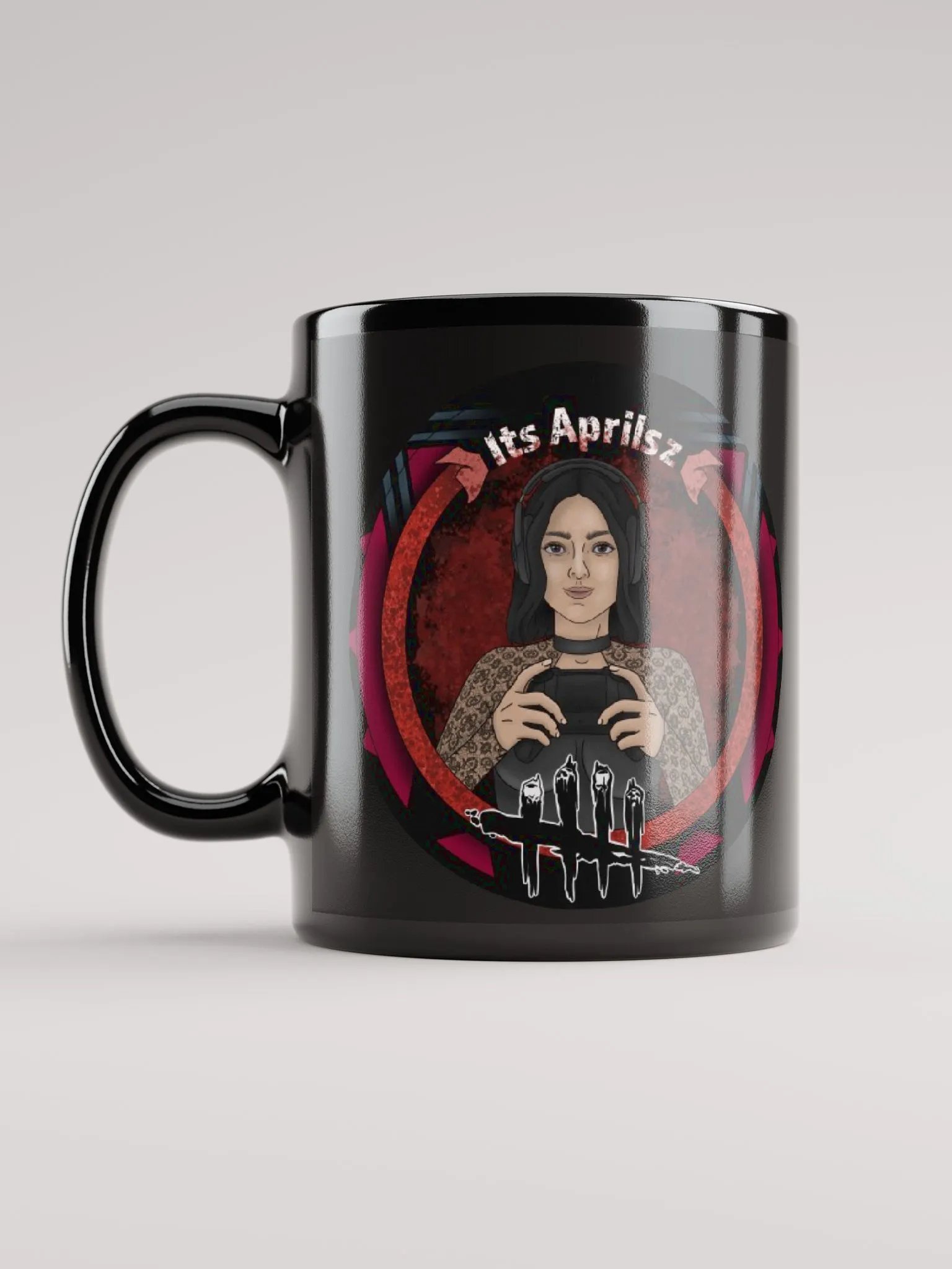ItsAprilsz Double Logo Black Mug product image (6)