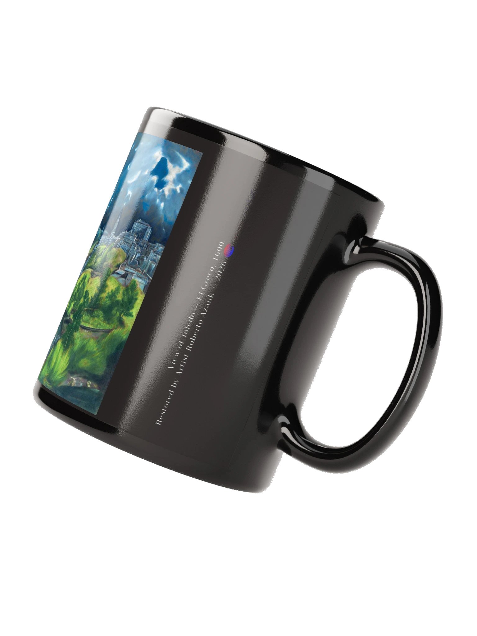 View of Toledo — Black Mug product image (4)