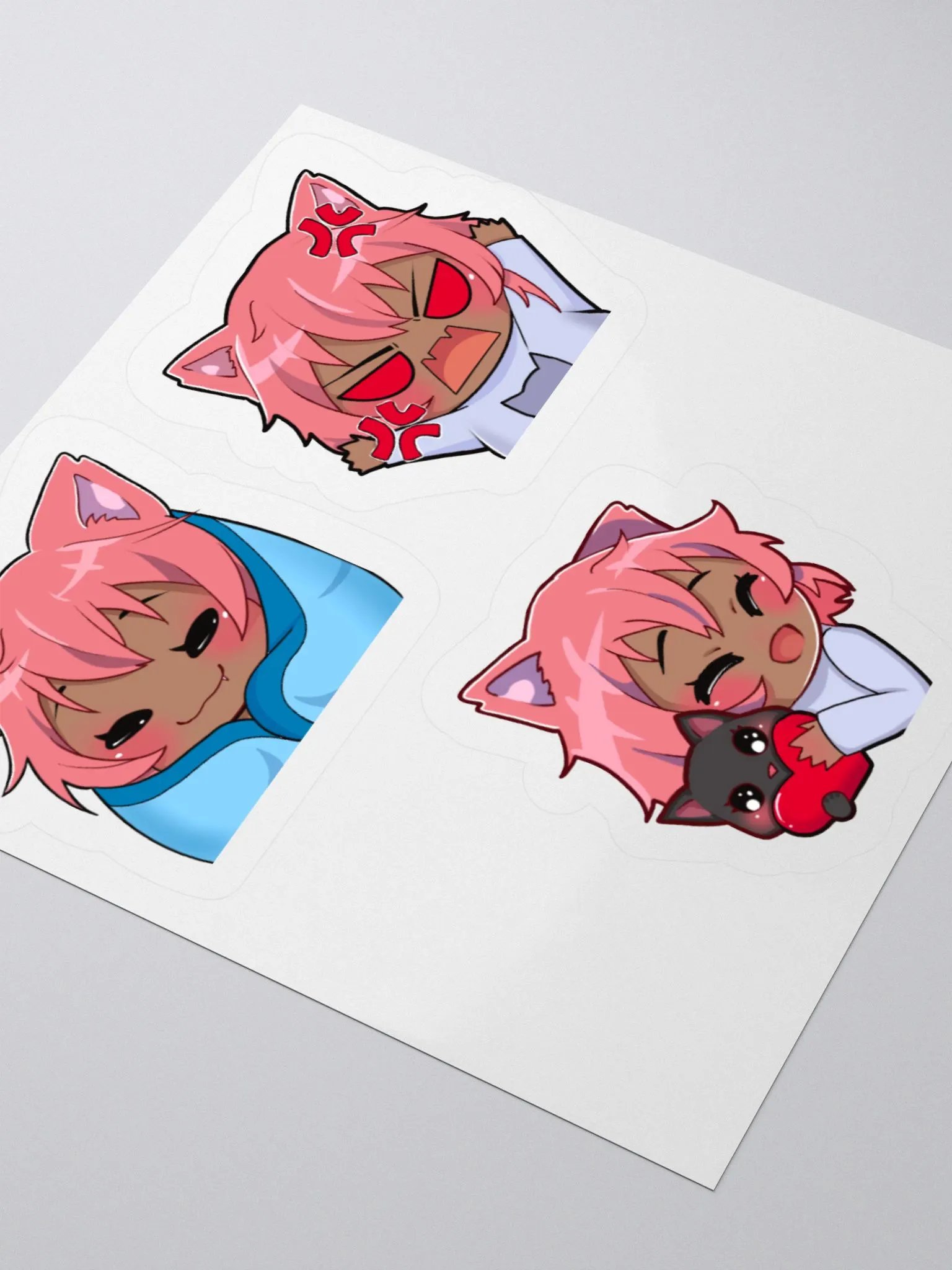 Chibi Cat Emotions Sticker Set product image (4)