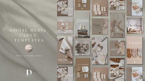 The following package includes: 30 Social Media Canva Templates. Best suitable for Instagram and Facebook!

15 Post size (Squ...