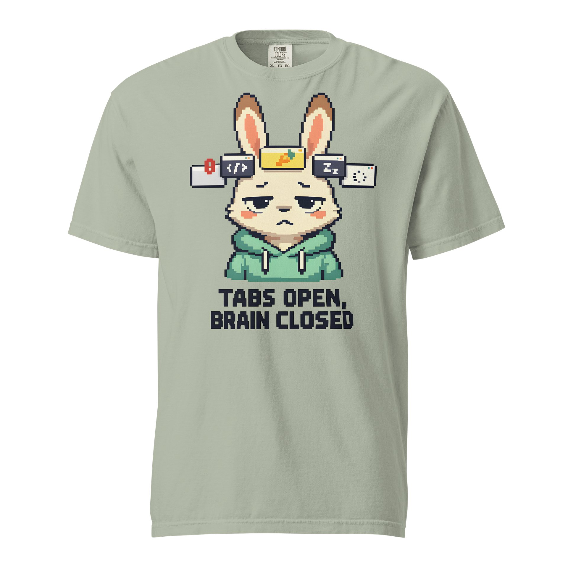 Tabs Open, Brain Closed Rabbit T-Shirt product image (1)