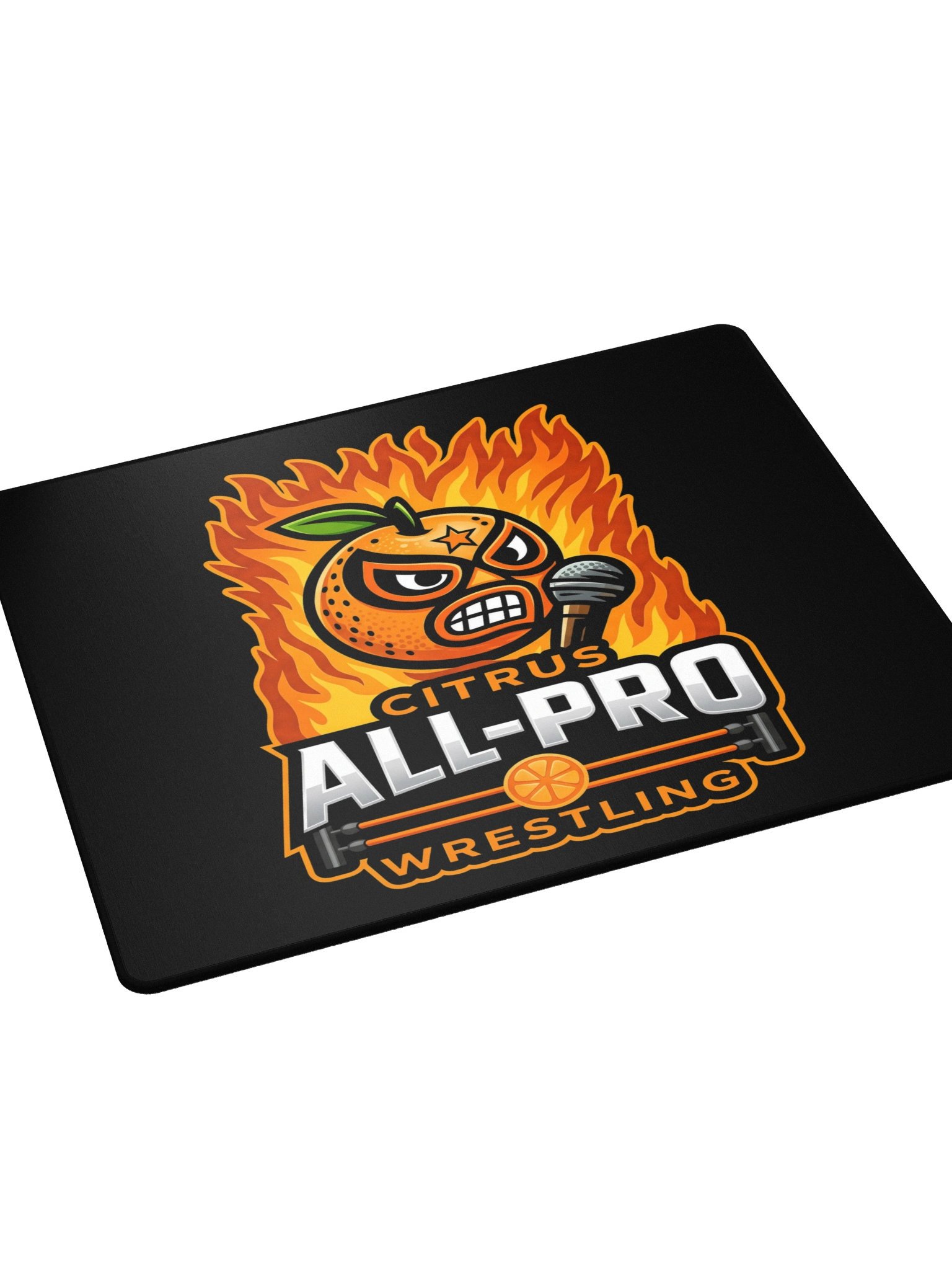 CAPW Flaming Lucha Orange Mousepad product image (3)