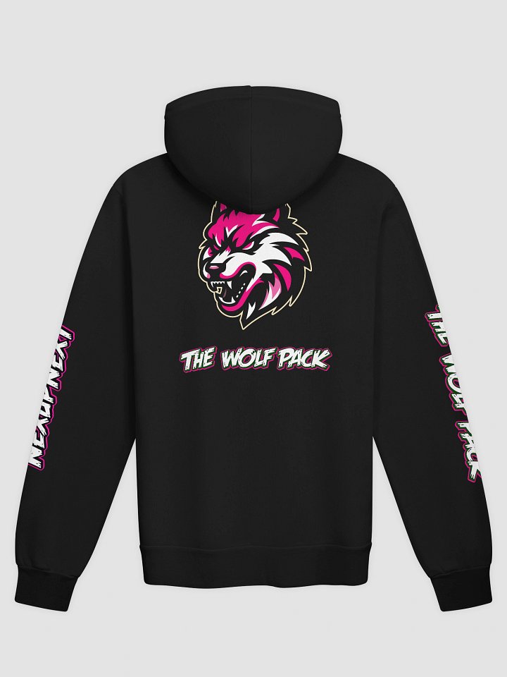Wolf Pack Hoodie | Black & Pink product image (2)