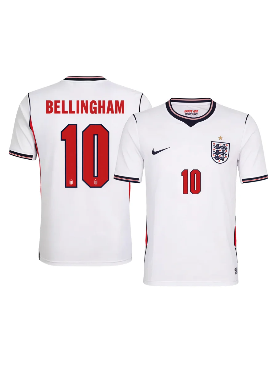 Jude Bellingham #10 England FIFA World Cup 2026 Jersey | Three Lions Edition product image (4)