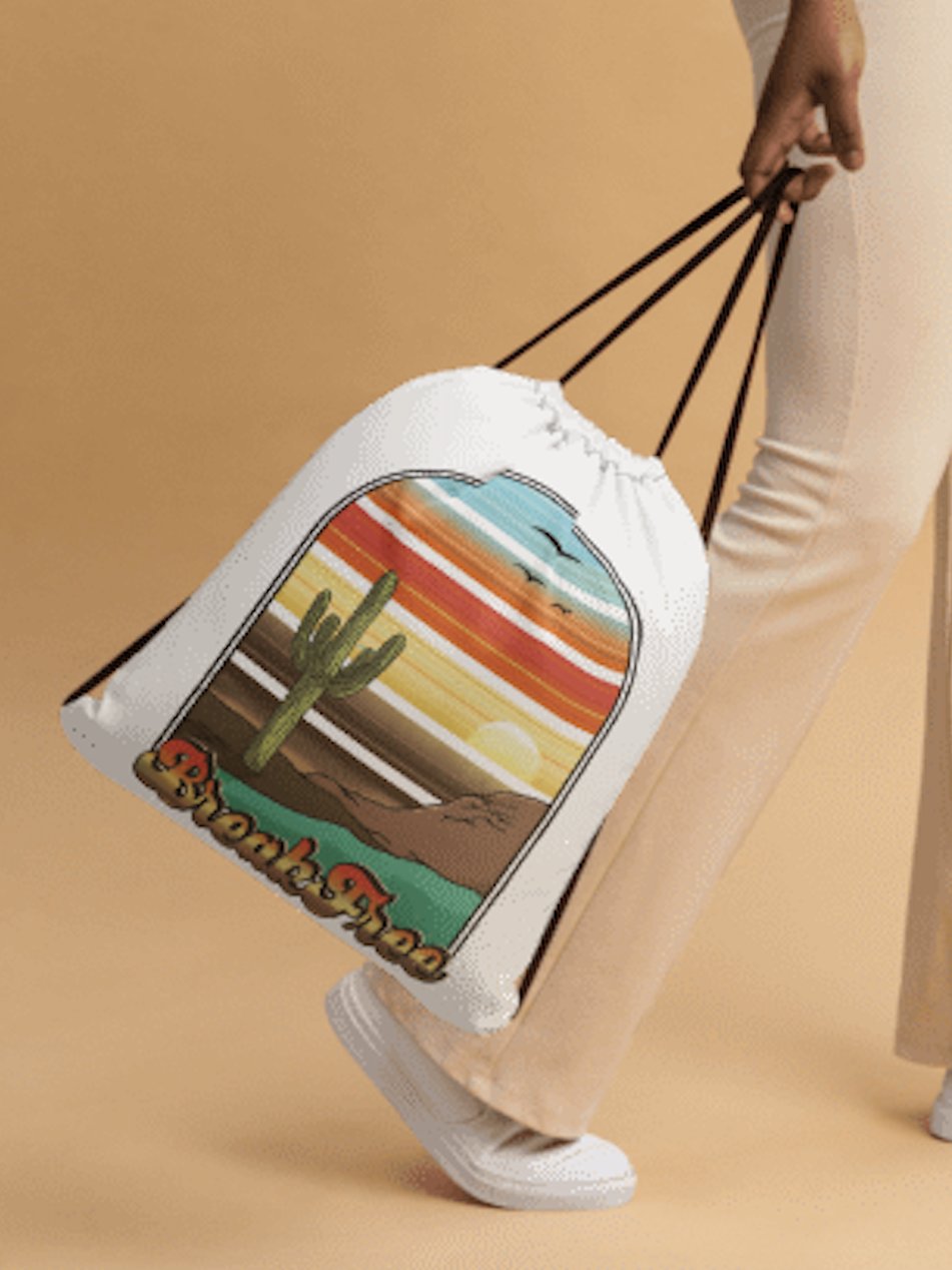 Drawstring Bag Break Free Cactus product image (2)