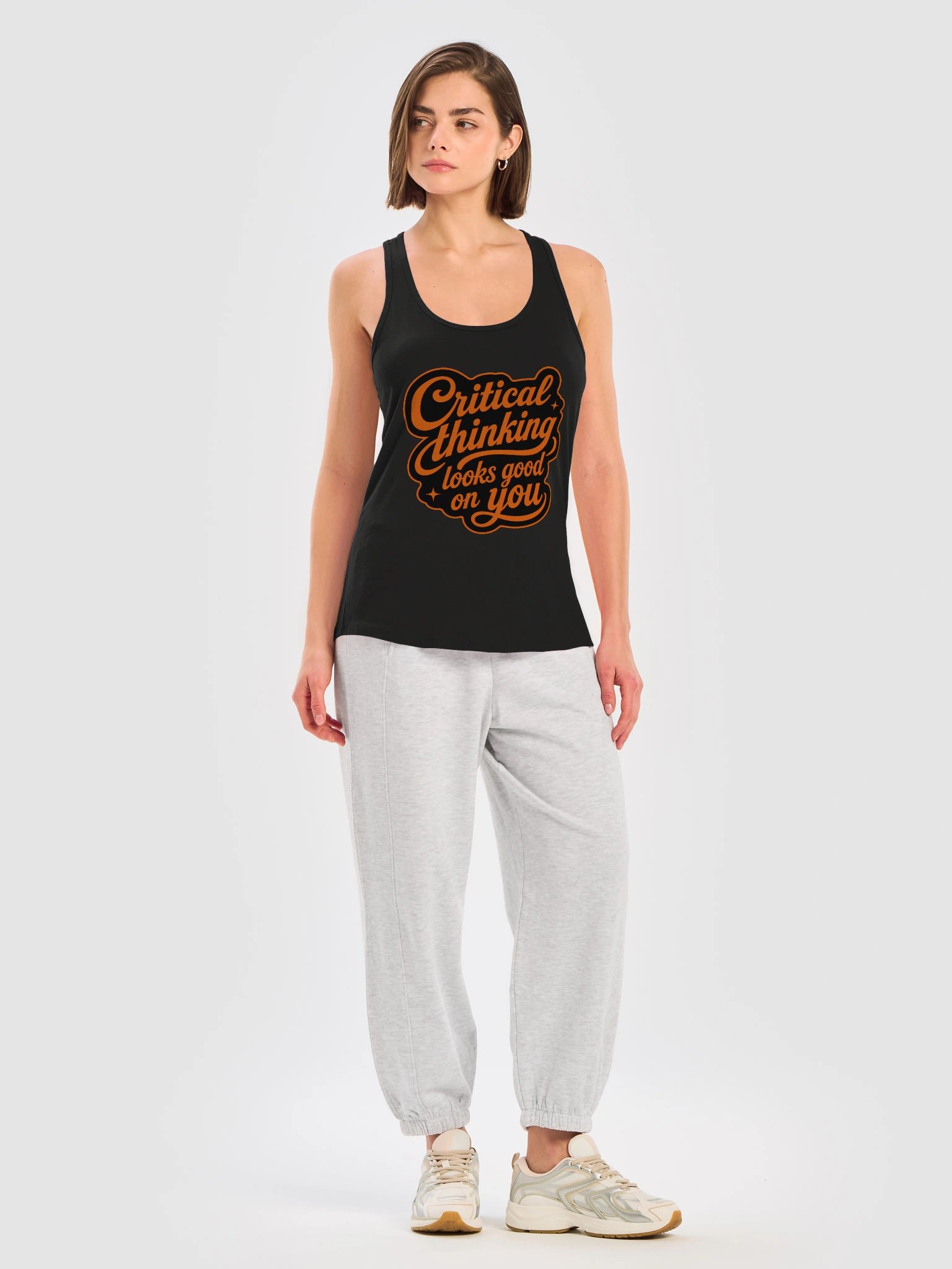Critical Thinking Looks Good On You - Women’s Racerback Tank Top product image (5)