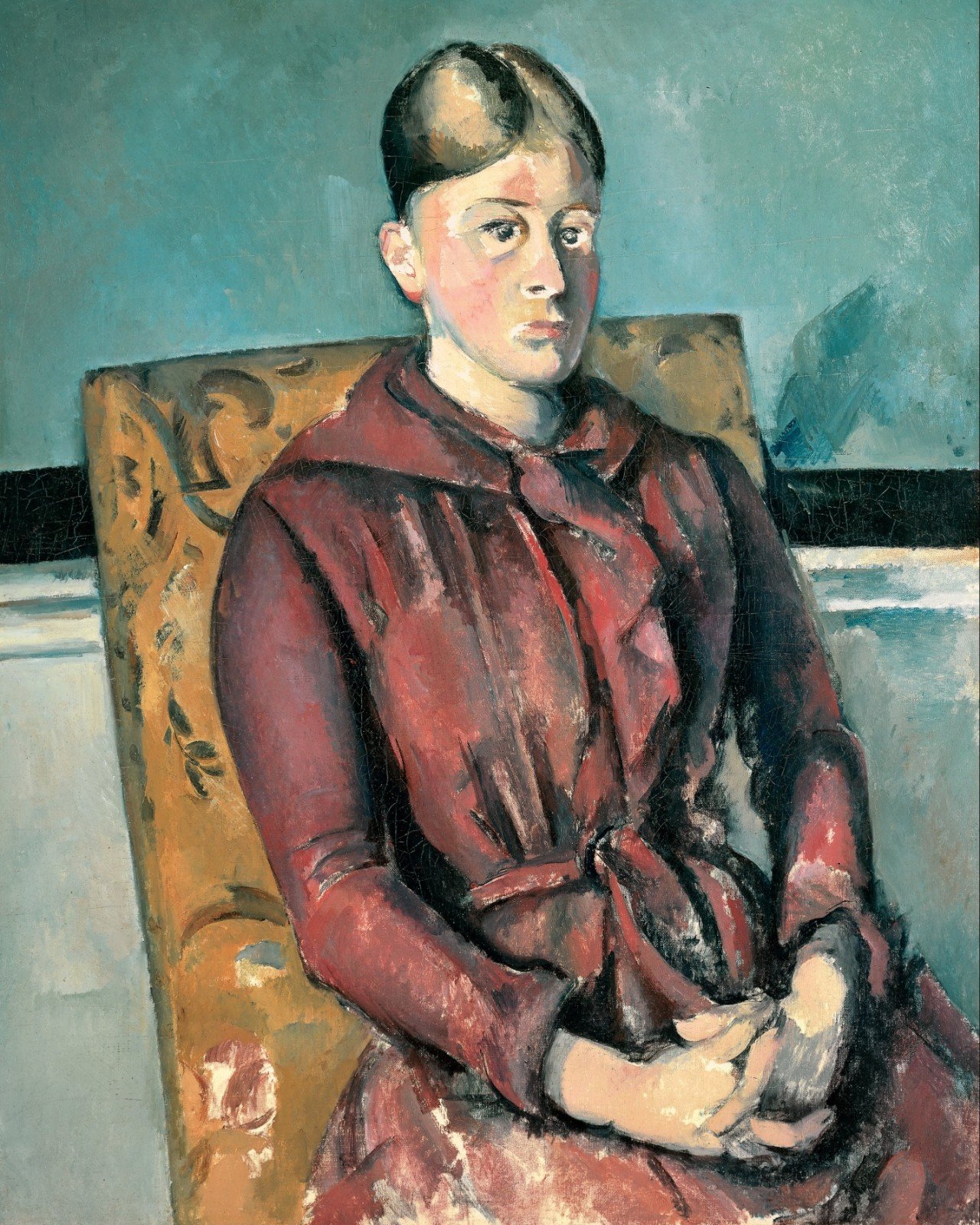 Cézanne, Madame Cézanne in a Yellow Chair — Fine-Art Poster product image (1)