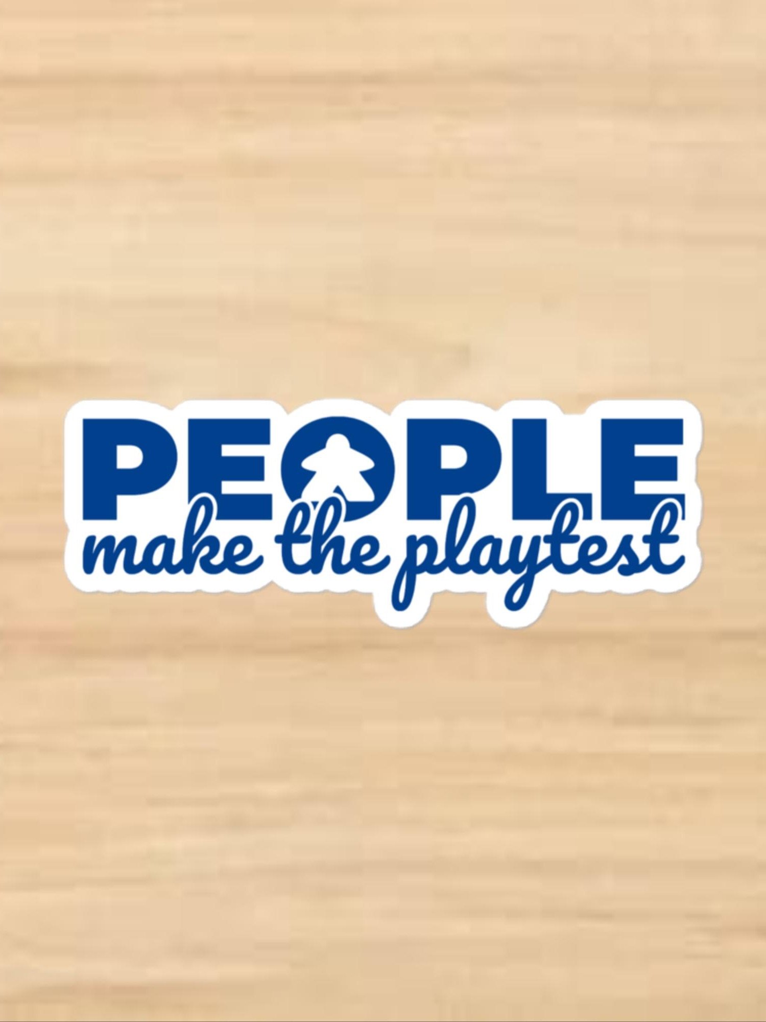 Little Meeple Blue PMTP Vinyl Sticker product image (1)