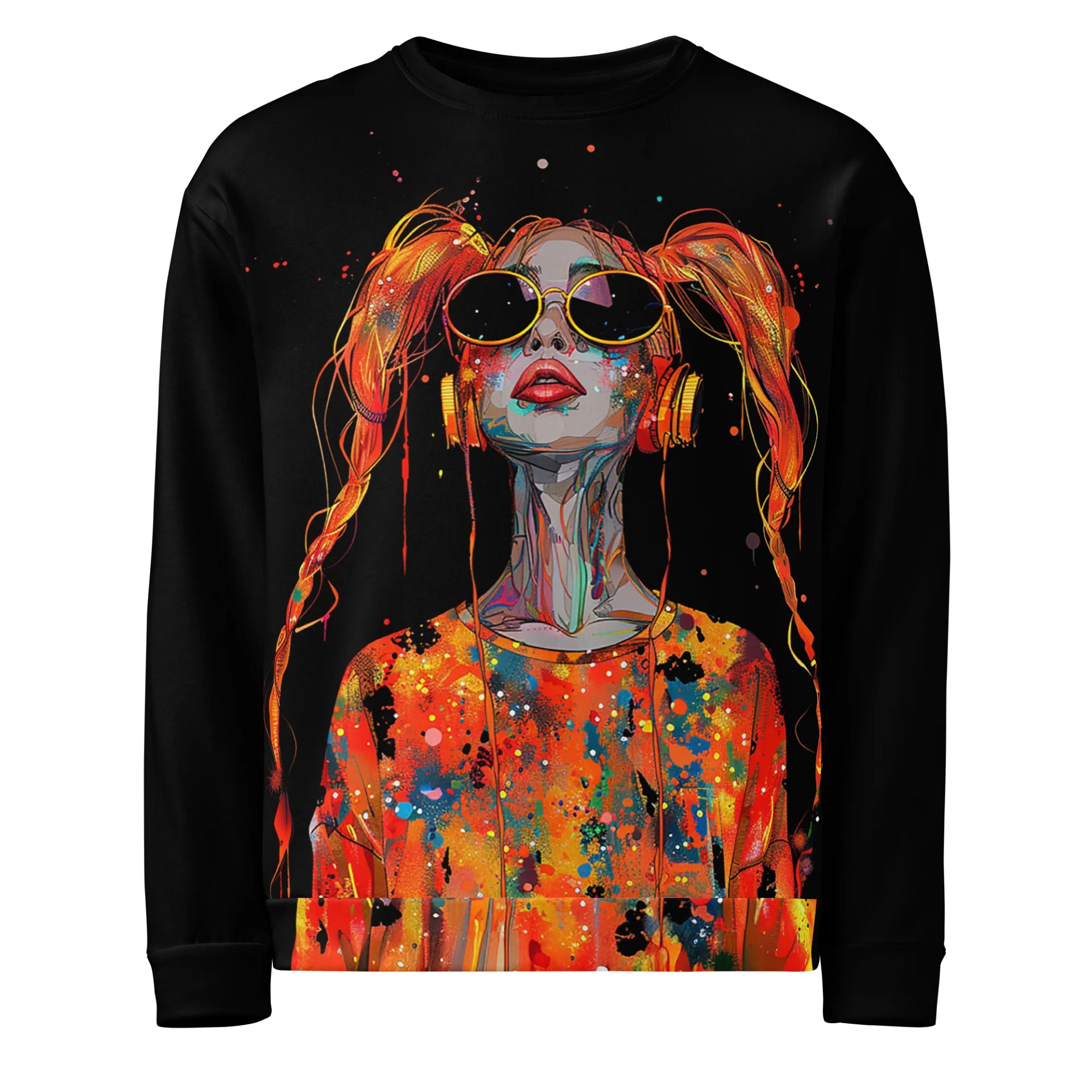 Lit Projecktz Komm Hierher, Fühl Den Vibe AOP Sweatshirt product image (1)