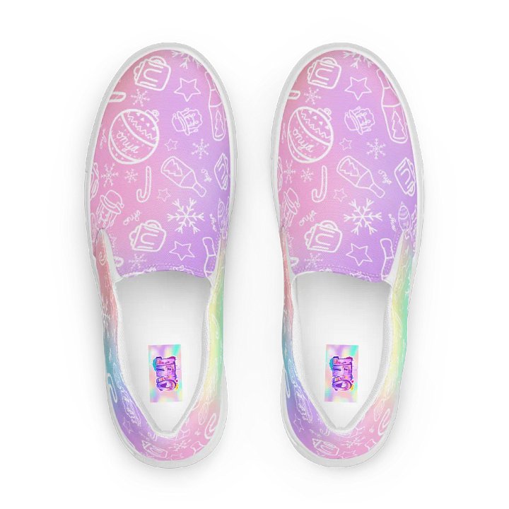 Limited Edition Christmas Tie Die Mens Slip-On Shoes product image (1)