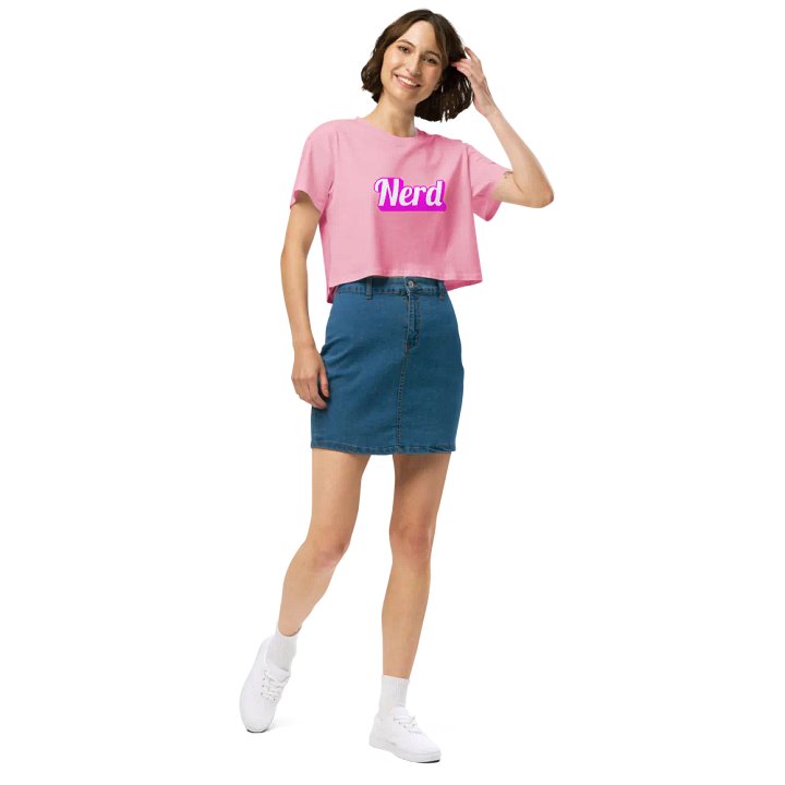 I'm Just Nerd Crop Tee product image (2)