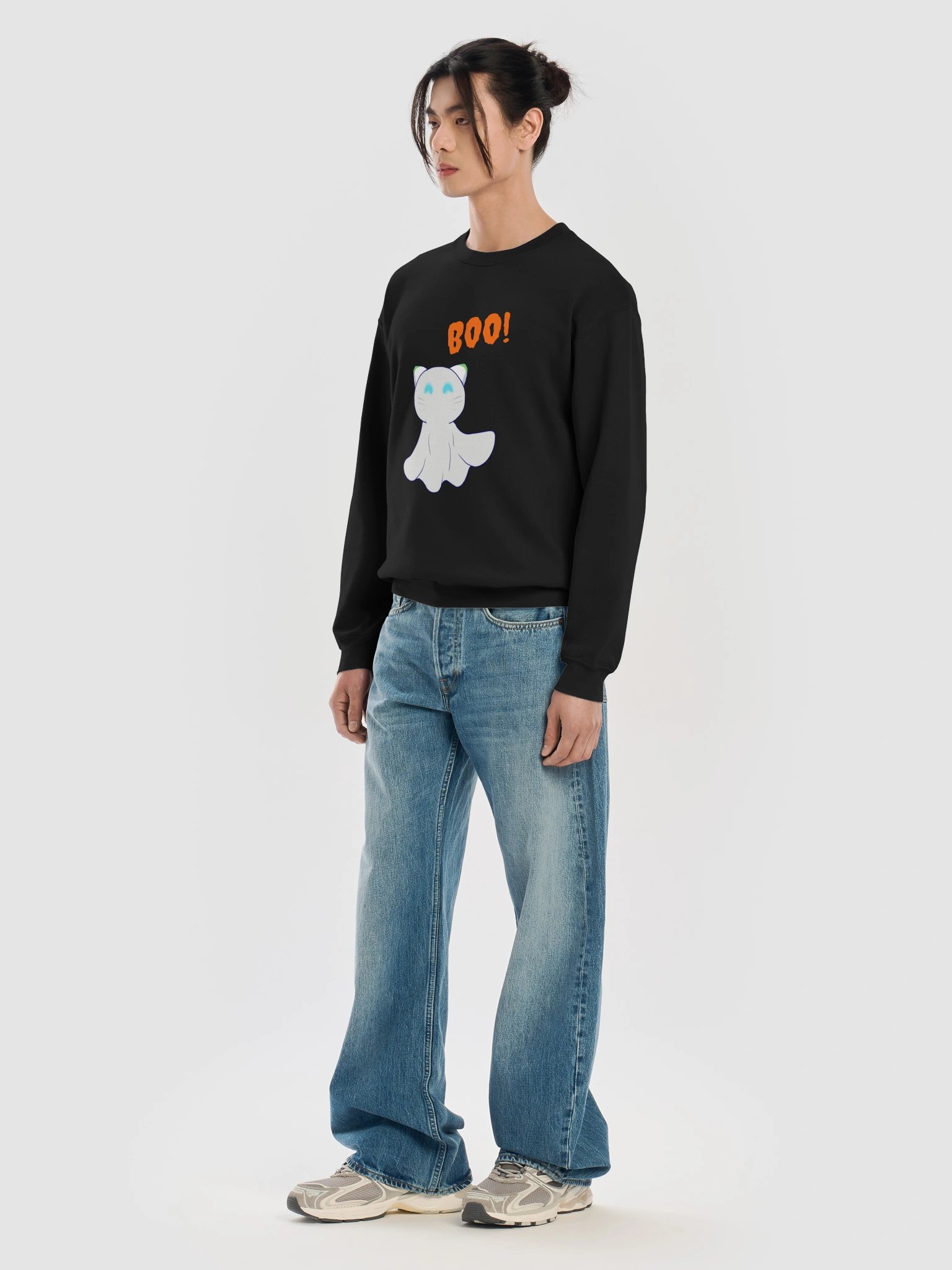 BOO! Ghost Catbot Crewneck product image (37)