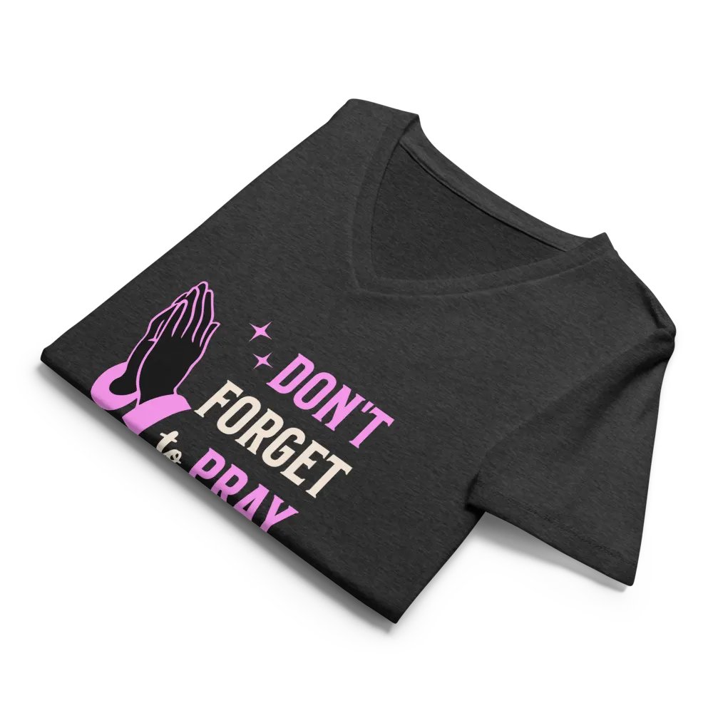 Pray Always Relaxed V-Neck Tee product image (4)