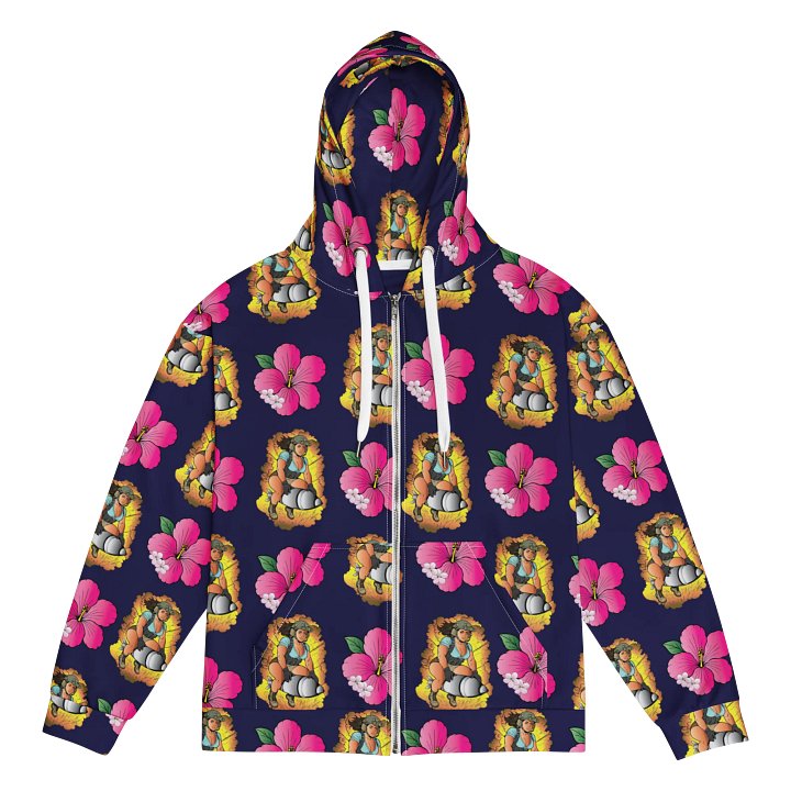 Hawaiian Thick Thighs Full-Zip Hoodie product image (1)