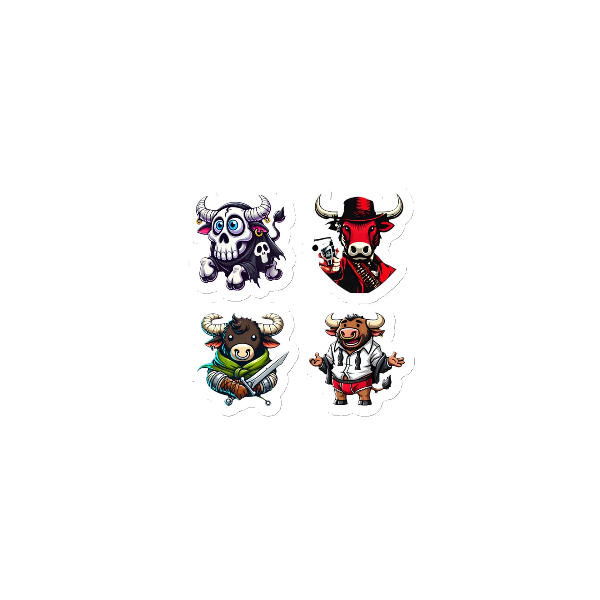 Bull Emote Magnet Pack product image (1)