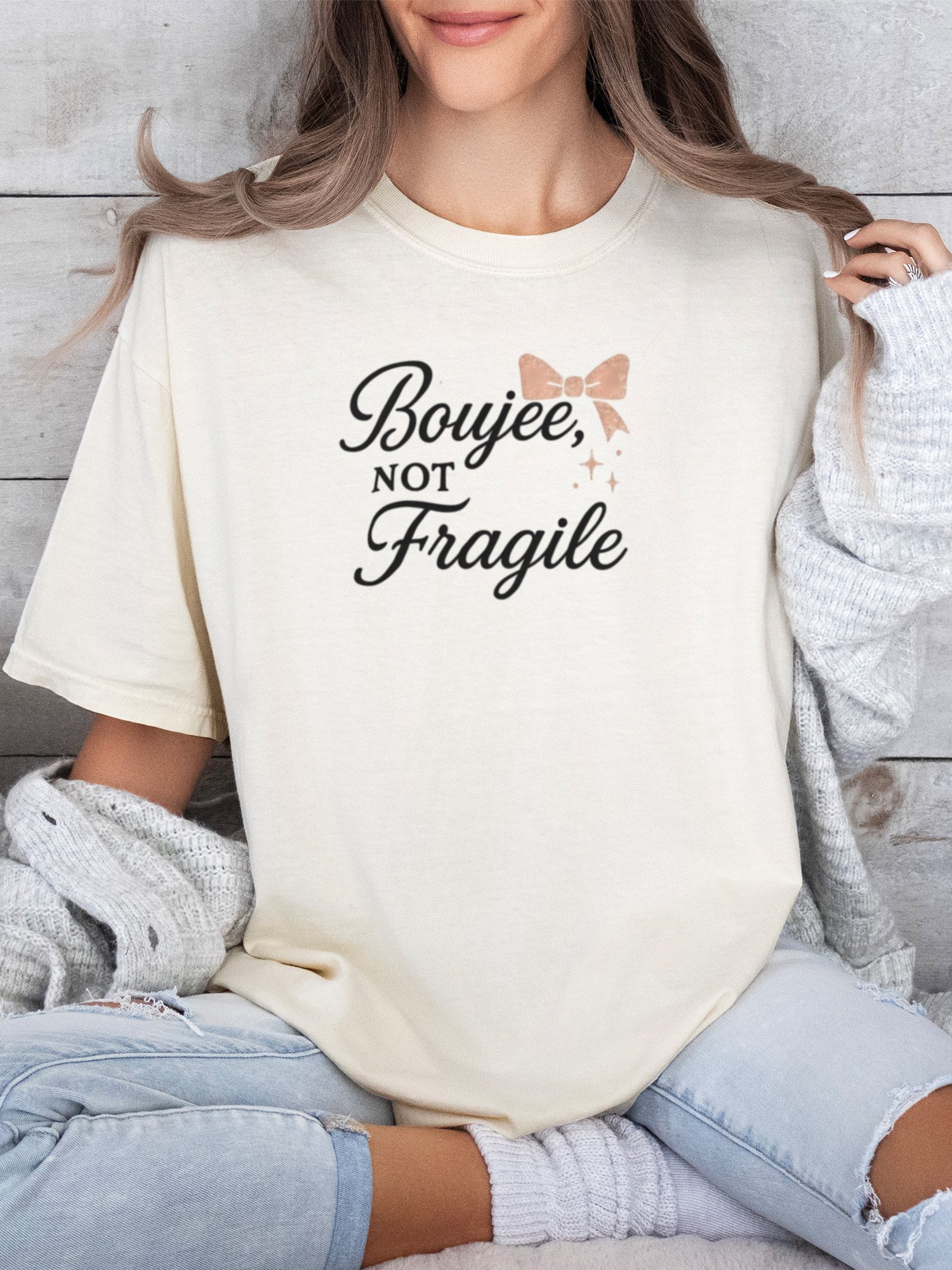 Boujee Not Fragile (Poodle) Tee product image (1)