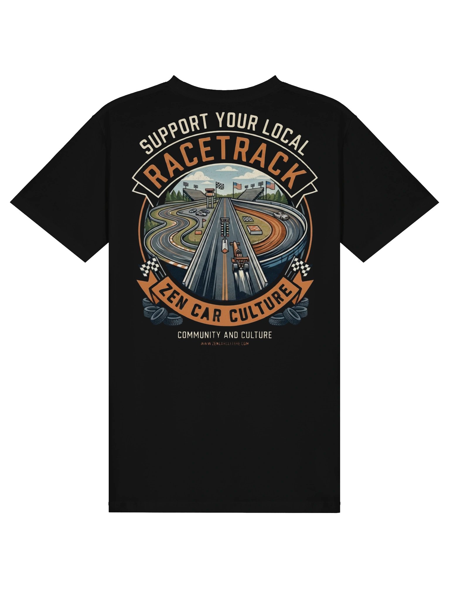 The Heart of Racing – Support Your Local Racetrack Premium Tee product image (1)