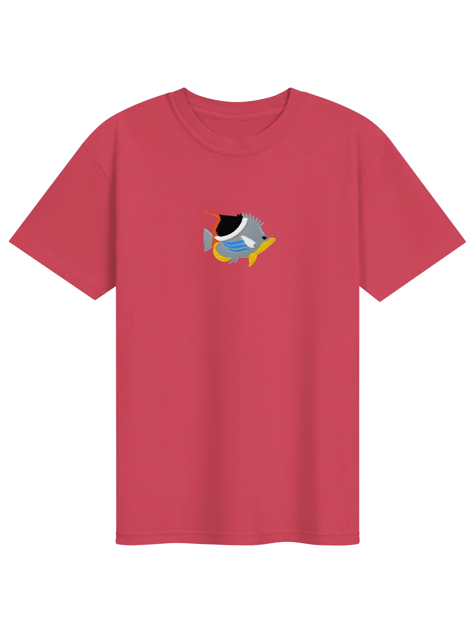 Threadfin Butterflyfish Premium T-Shirt (Embroidered) for Reef and Marine Aquarium Lovers product image (33)