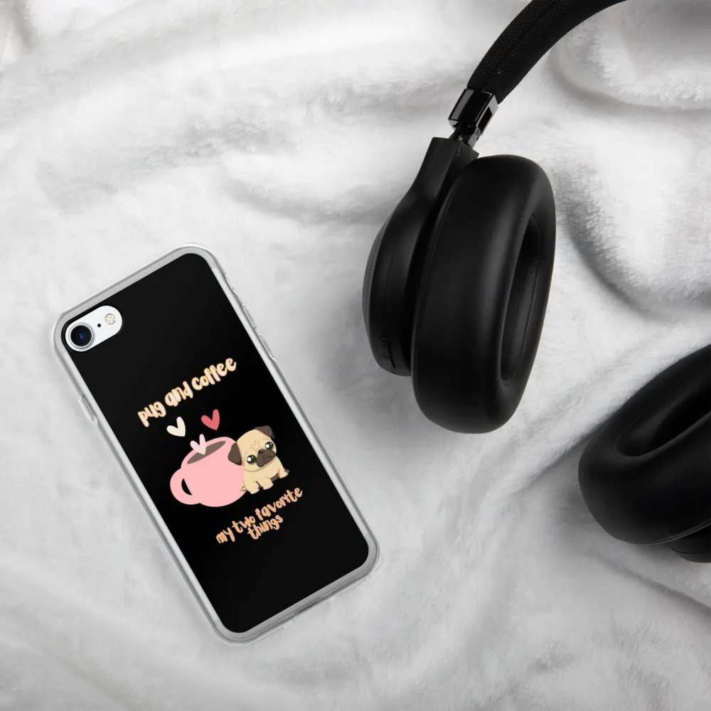 Pug & Coffee Love iPhone Case product image (330)