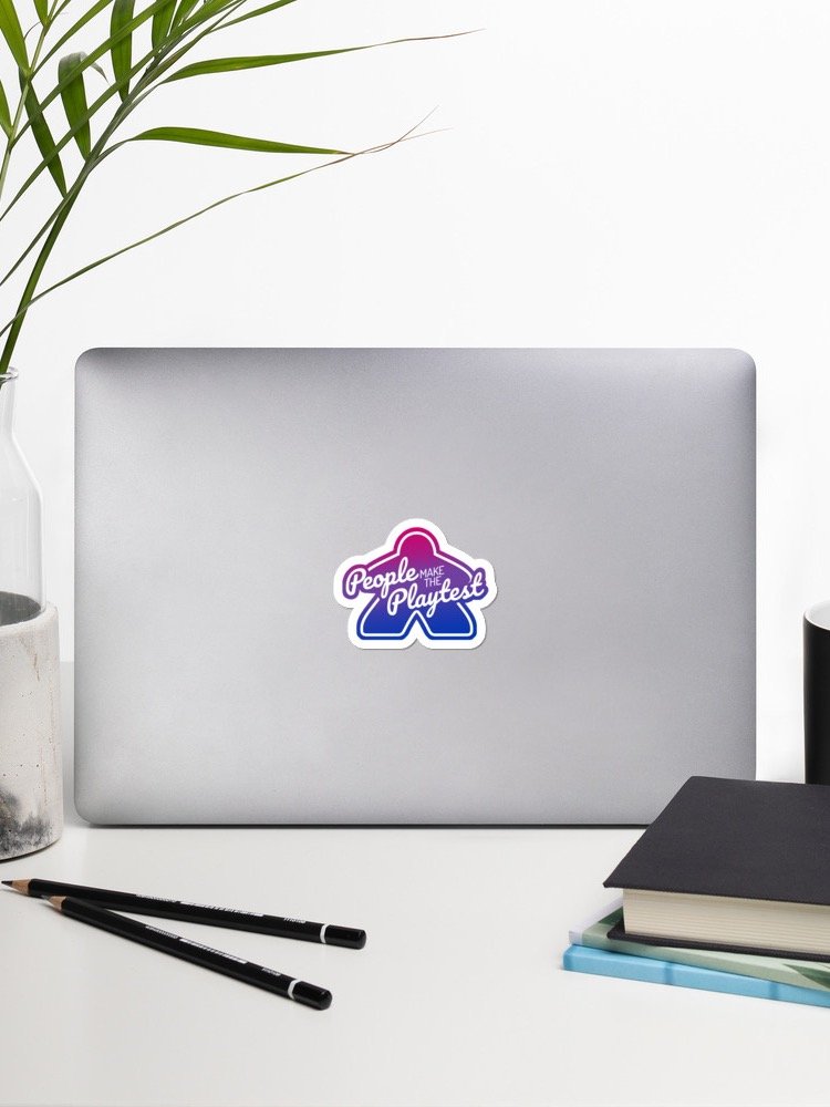 Big Meeple Bi Pride PMTP Vinyl Sticker product image (2)