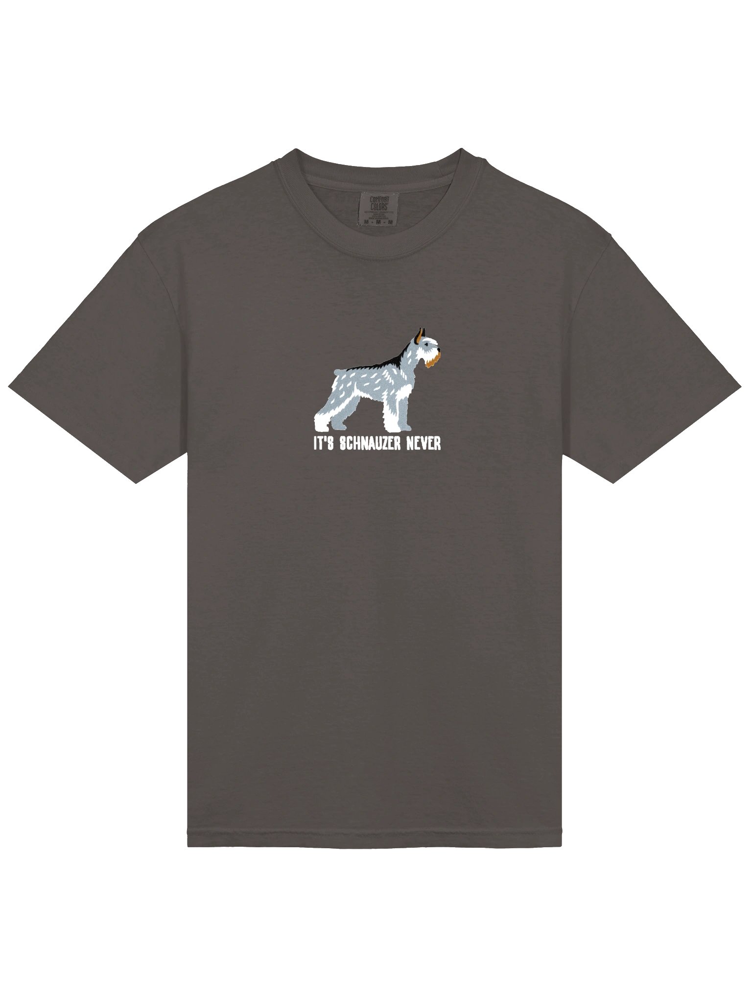 It's Schnauzer Never T-Shirt(Embroidered) of a Giant Schnauzer(Salt & Pepper) product image (6)