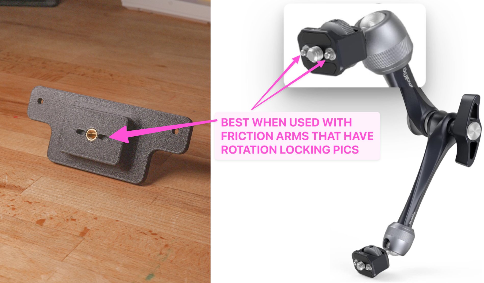 Portable Monitor 75+100mm VESA Adapter (4-Screw Version) product image (9)