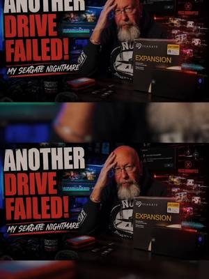 Two Seagate drives failed — including the replacement. Months of 4K/8K footage were put at risk. I’d welcome a conversation about the recovery issue and a better creator-storage solution. Full story on YouTube. #Seagate #HardDriveFailure #DataRecovery  #creatorsearchinsights #creatingviralshortvideos 