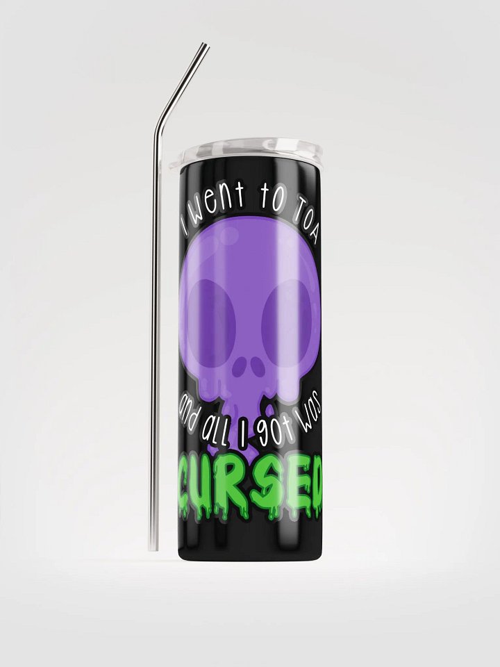 All I Got Was Cursed - Warlock - Tumbler w/Straw product image (1)
