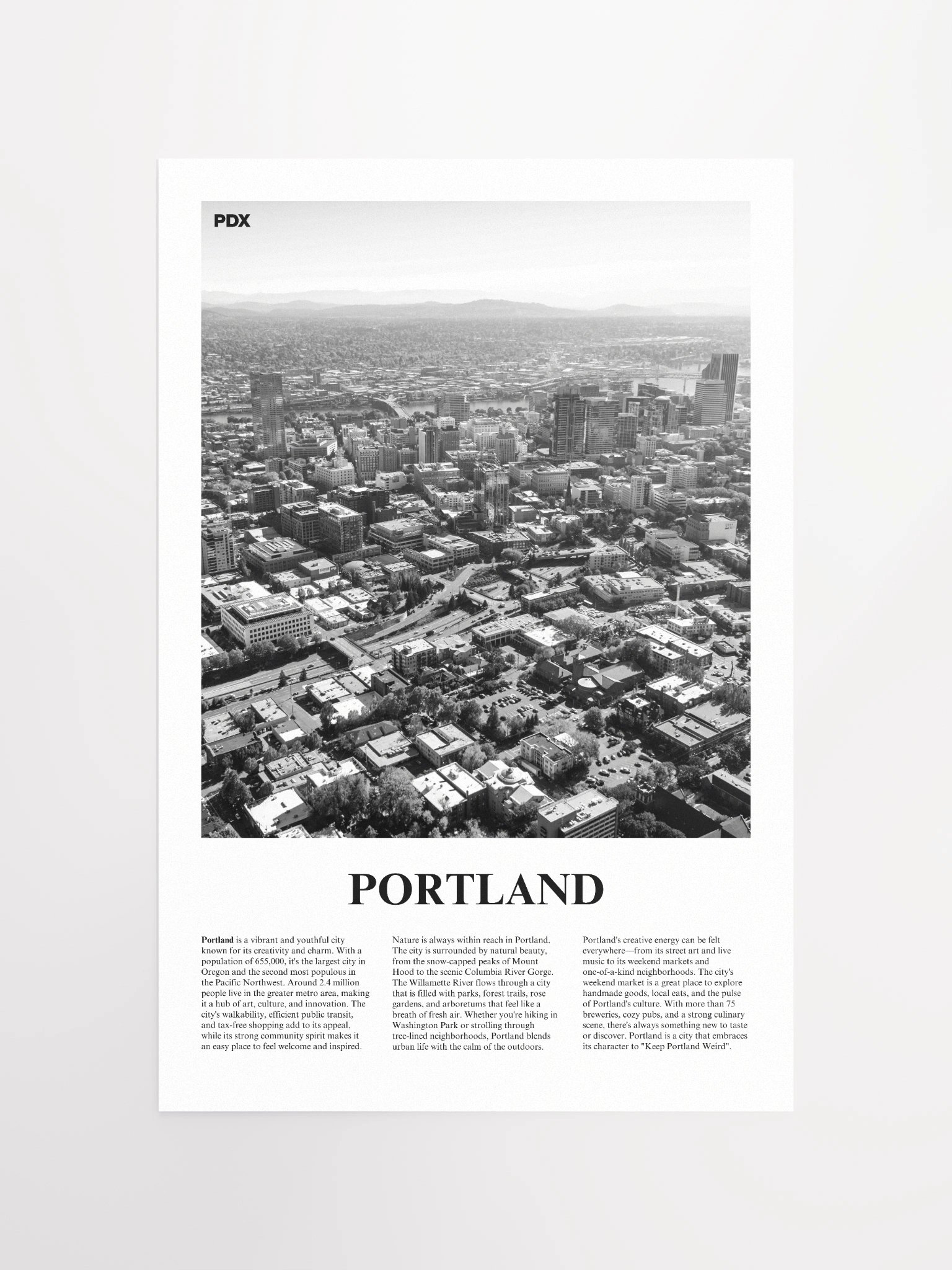 Portland 01 Newspaper Poster product image (11)