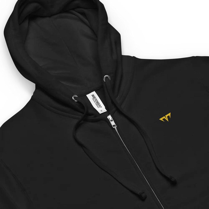 Unisex Casualwear - Zip Up Hoodie - Embroidered Gold Logo product image (1)