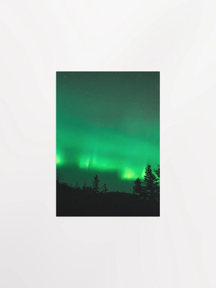 “Emerald Veil” – Northern Lights Art Print product image (1)