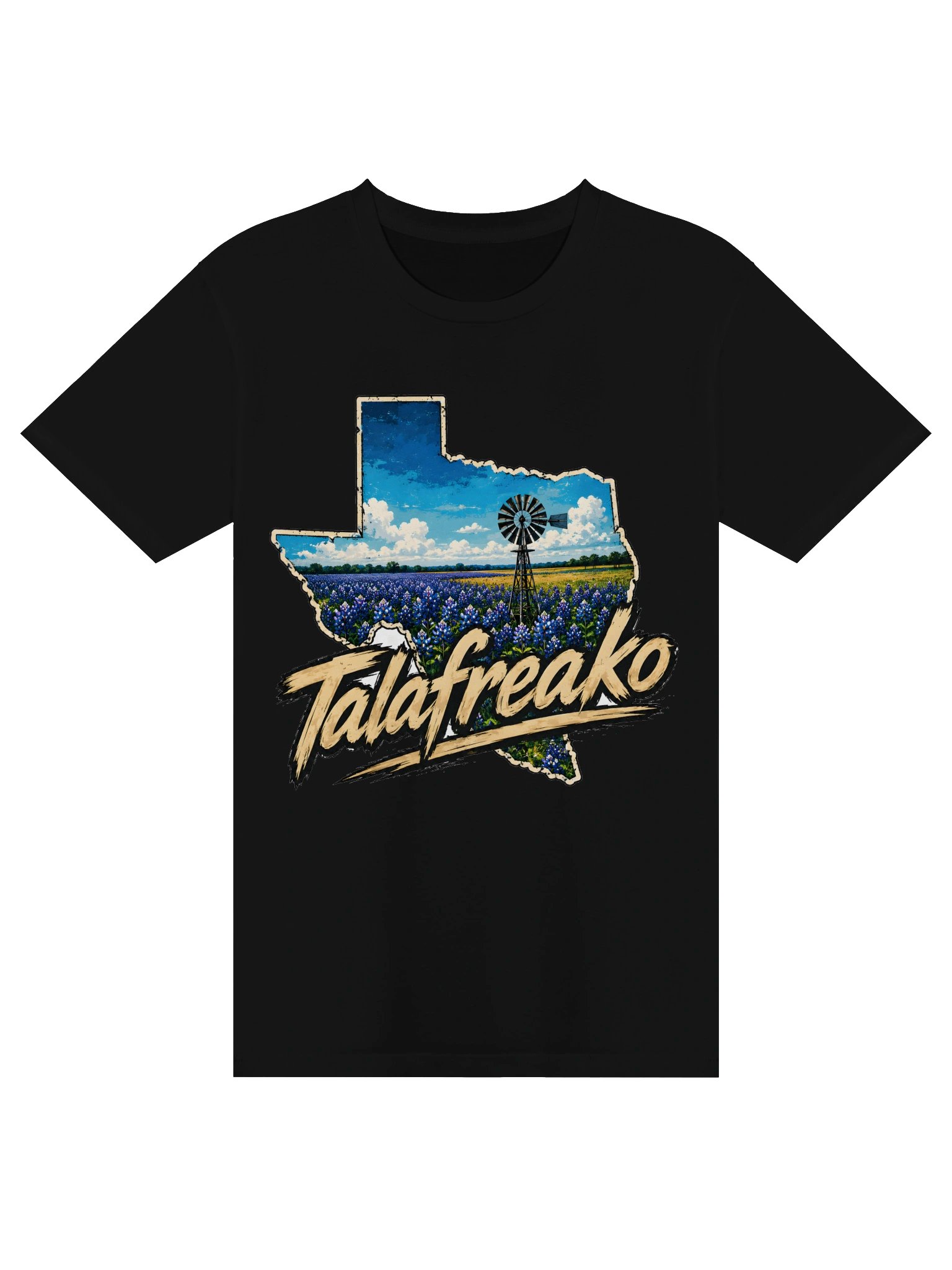 Talafreako Texas Bluebonnet Windmill State Tee product image (8)