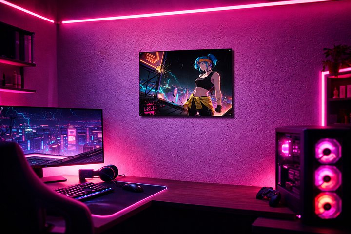 Neon Cyberpunk Echo Echo Poster product image (2)