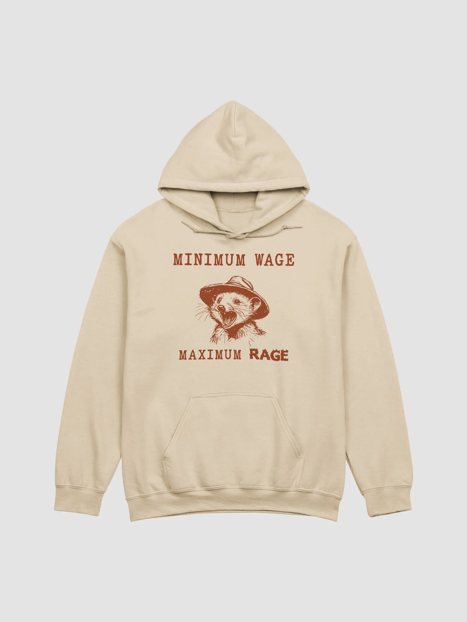 Minimum wage maximum rage Hoodie product image (1)